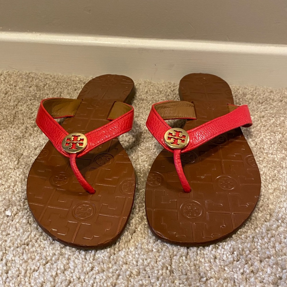 Tory Burch Leather Thong Sandals